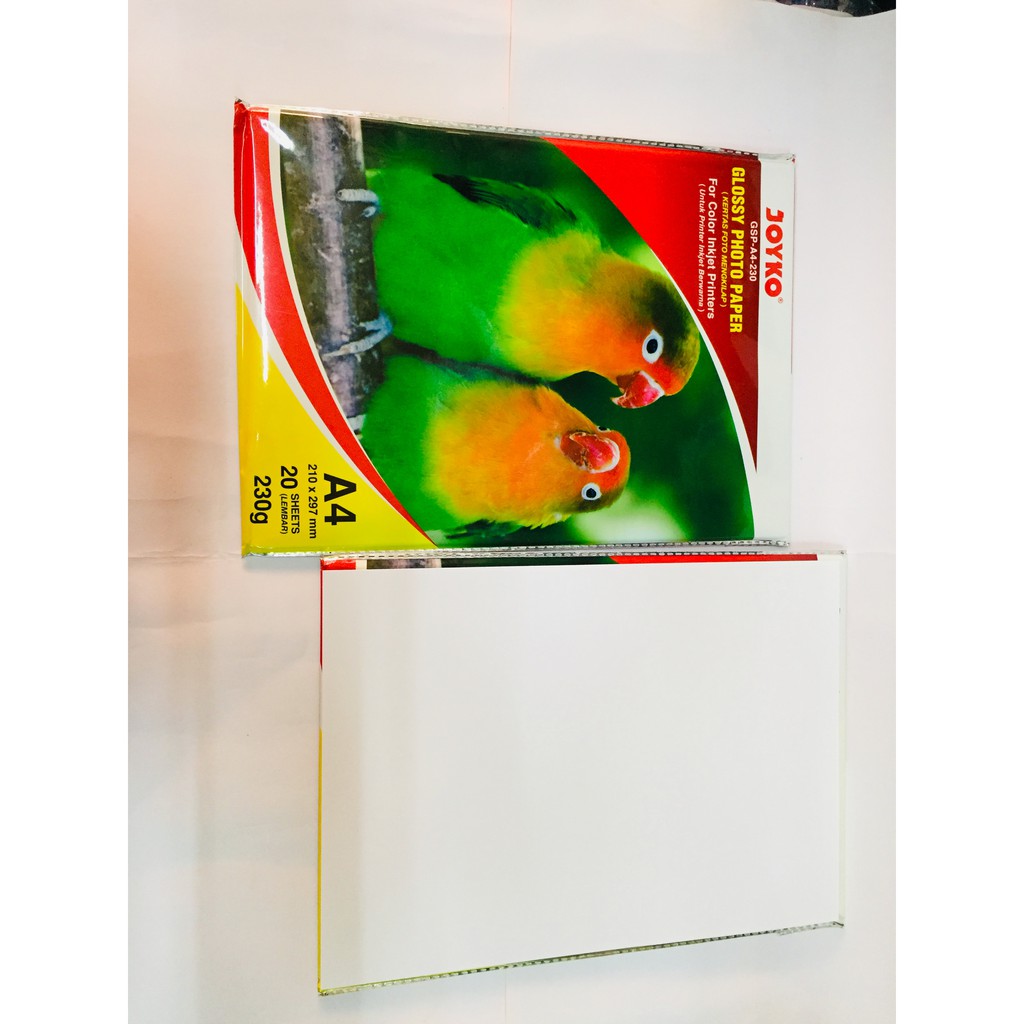 

Kertas Photo A4 Joyko 230gr (isi 20 lembar)