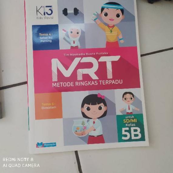 Terbaik.. Buku MRT kelas 5 SD jilid ABCD Masmedia