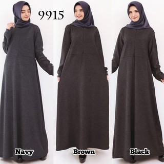  Baju  Muslim Gamis  Wanita Gamis  Jeans  Jersey Zipper Gamis  