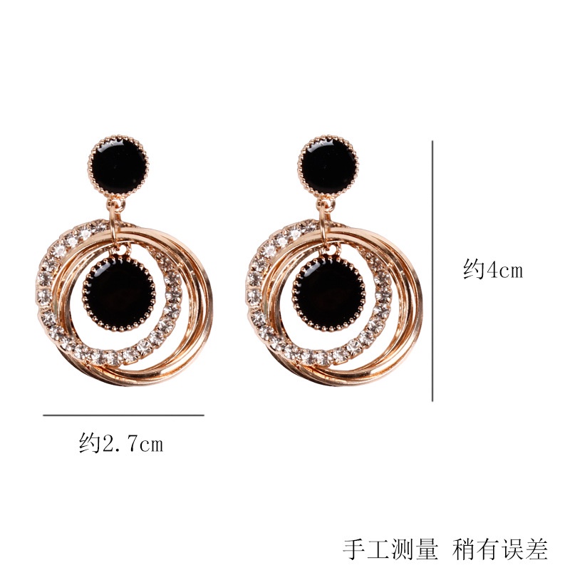 Anting Hoop 925 Silver Needle Bentuk Bintang Multilayer Gaya Korea