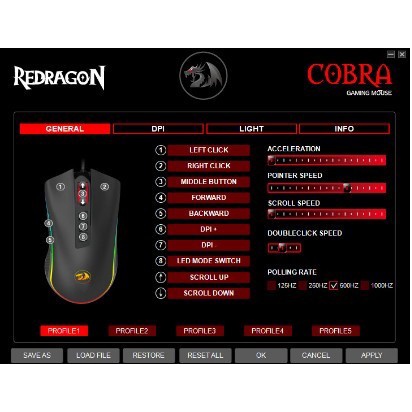 Redragon Gaming Mouse RGB COBRA - M711