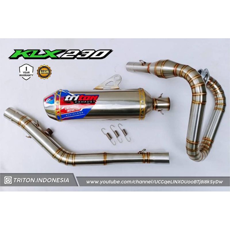 Knalpot Triton Exhaust for KLX 230