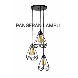  Lampu  Gantung  Lampu  Hias  Minimalis Vintage 1Set lengkap 