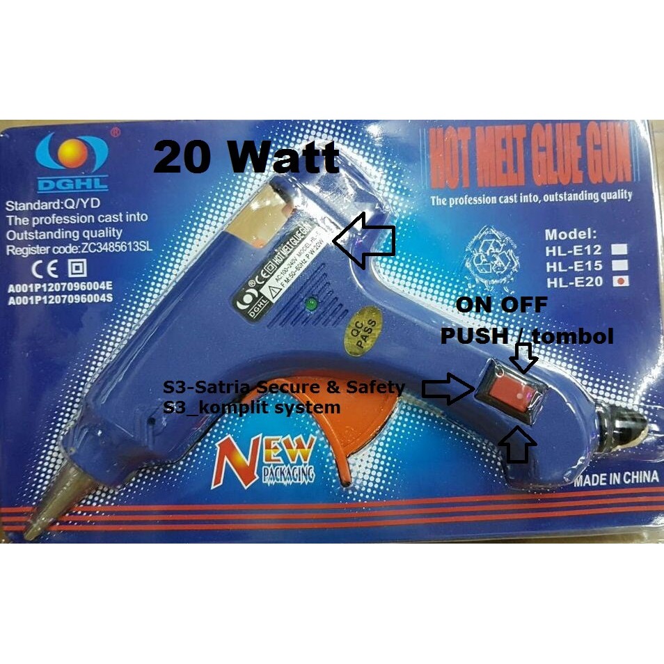 

Alat tembak lem glue stik kecil gun Tembakan