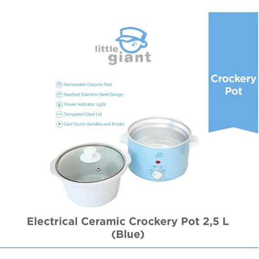 Little Giant Ceramic Crockery Pot 2.5lt | Slow Cooker | LG2825-B