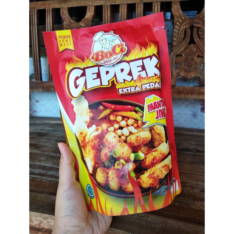 

Boci Varian Geprek EXTRA pedas 1 pcs