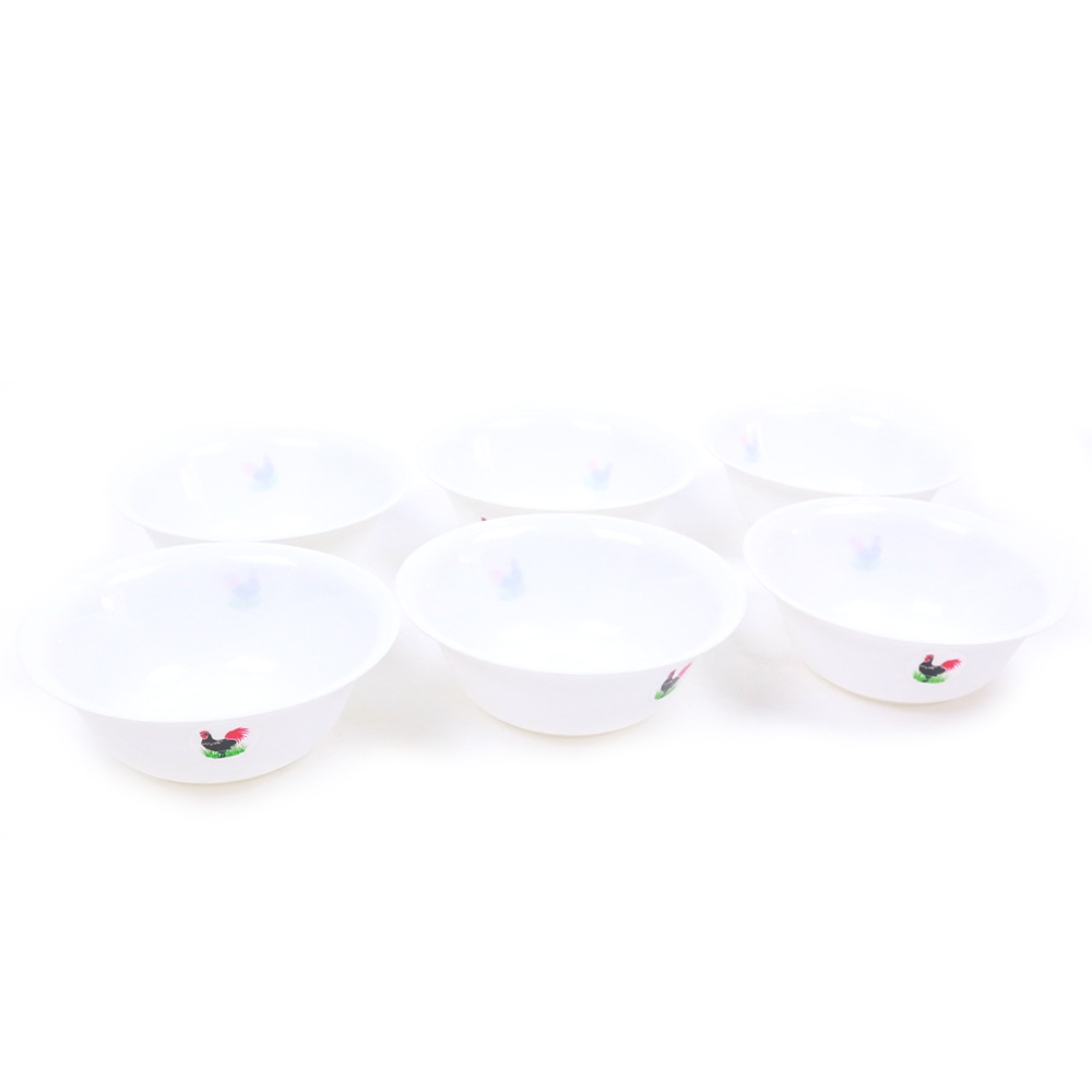 Mangkok bakso plastik cap ayam jago putih 12 pcs