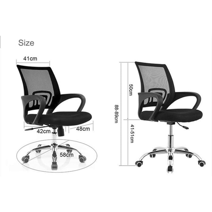 Kursi Kantor Office Digital Alliance Daffice Dios C1 Cs2 Black Hitam