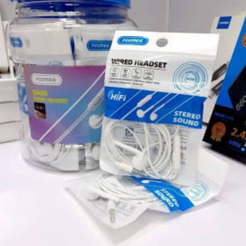 Headset Wired Foomee QA05 (1 toples isi 30)