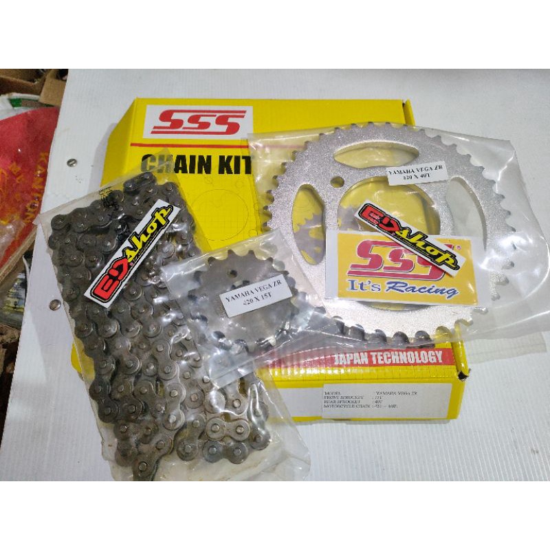 gear SET 420 VEGA ZR SSS CHAINKIT JUPITER robot Z1 ZR FI INJEKSI ORIGINAL GIR GER BAJA HITAM