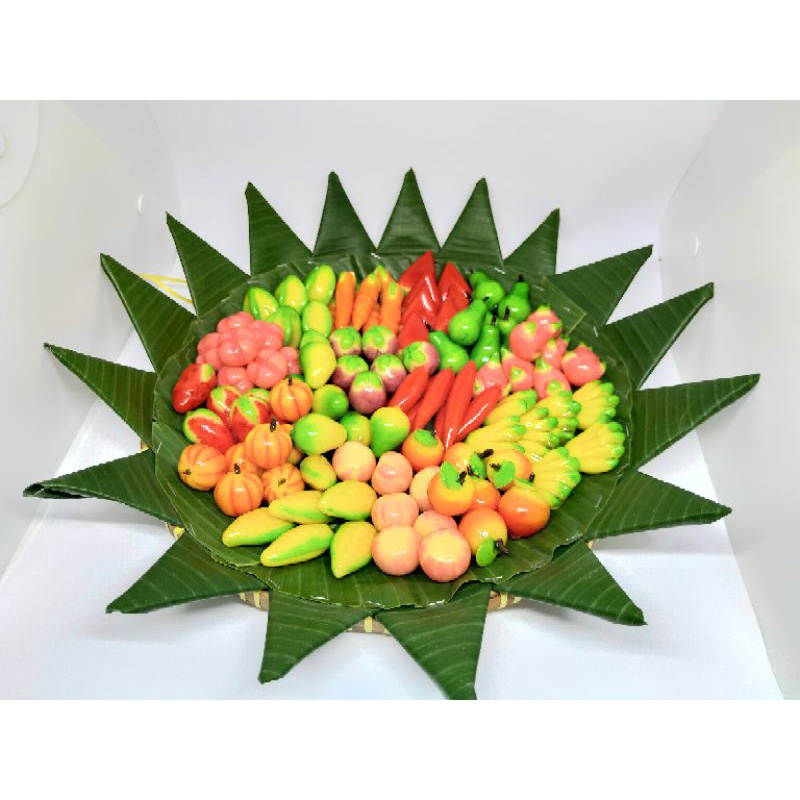 Kue Lukchup / Kue Tampah 100pcs Kue buah mini thailand Look Chup Dessert Hampers