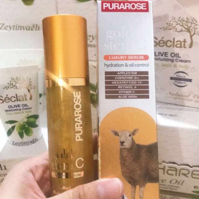 Purarose Gold Serum Stem C Luxury Serum 50ml Australia | Lanopearl | Purarose | Gold Stem C