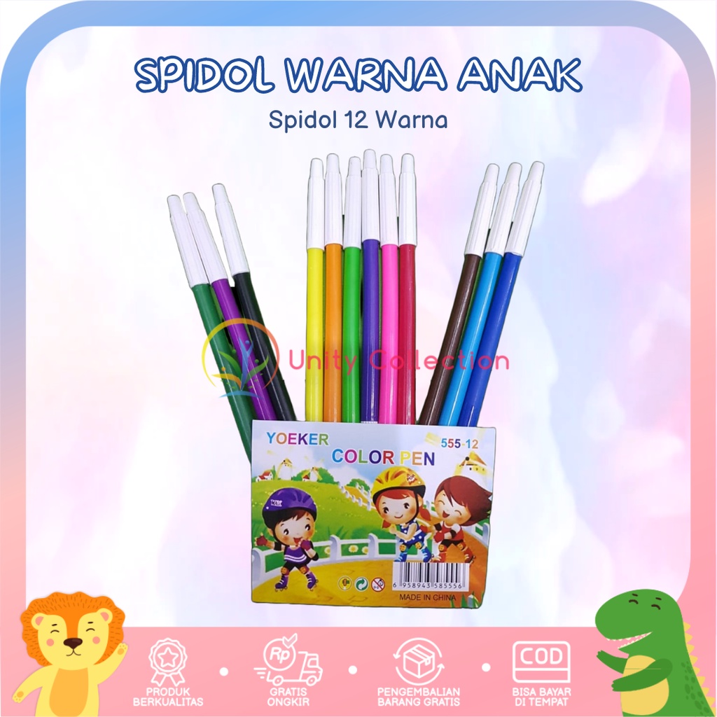 

Set Spidol Kecil 12 Warna Alat Tulis Perlengkapan Sekolah Colour Pen