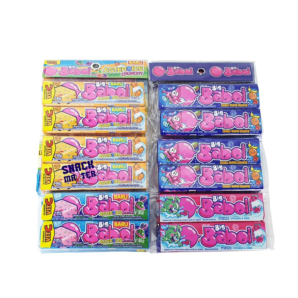 

Permen Karet Big Babol Stick Renceng - Netto 12pcs x 20gr