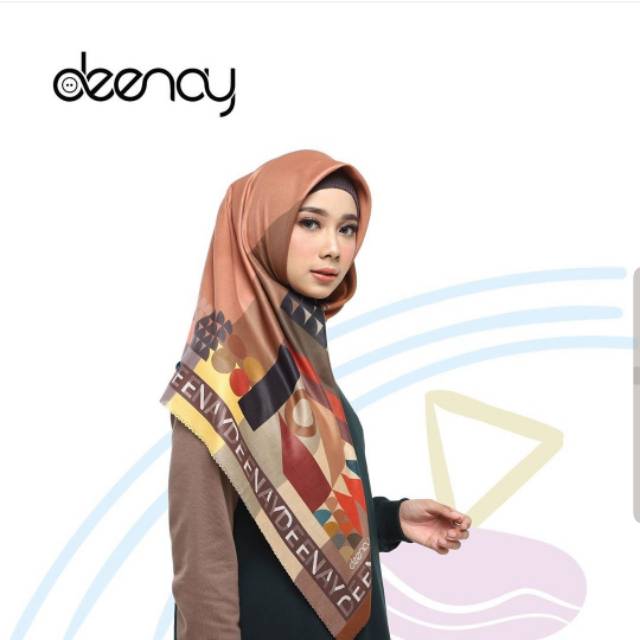 KERUDUNG JILBAB SEGIEMPAT DEENAY VOAL PRINTED SCARF - QIRANI