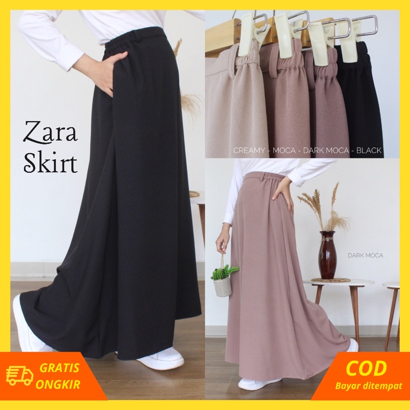 ROK PAYUNG BASIC SKIRT-ZARA