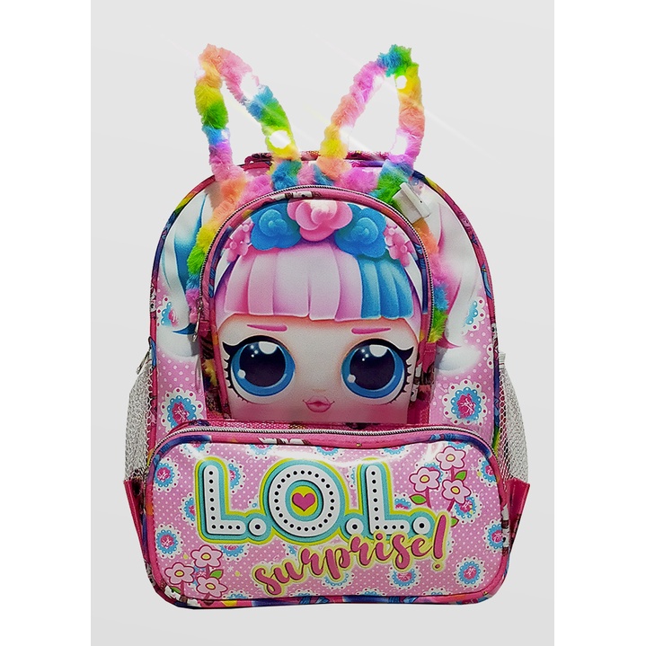 Tas Ransel Mini anak Sekolah PAUD/TK karakter L.O.L // Tas ransel ngaji L.O.L FREE BANDO LAMPU !!!