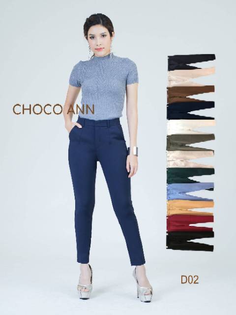 CELANA PANJANG CHOCO ANN ZIPPER DEPAN (CLCCD02)