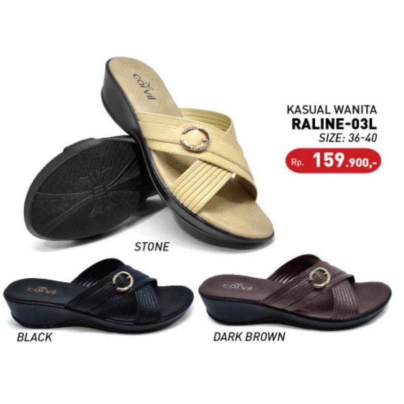 CARVIL RALINE 03L | SANDAL CASUAL WANITA ORIGINAL 100%