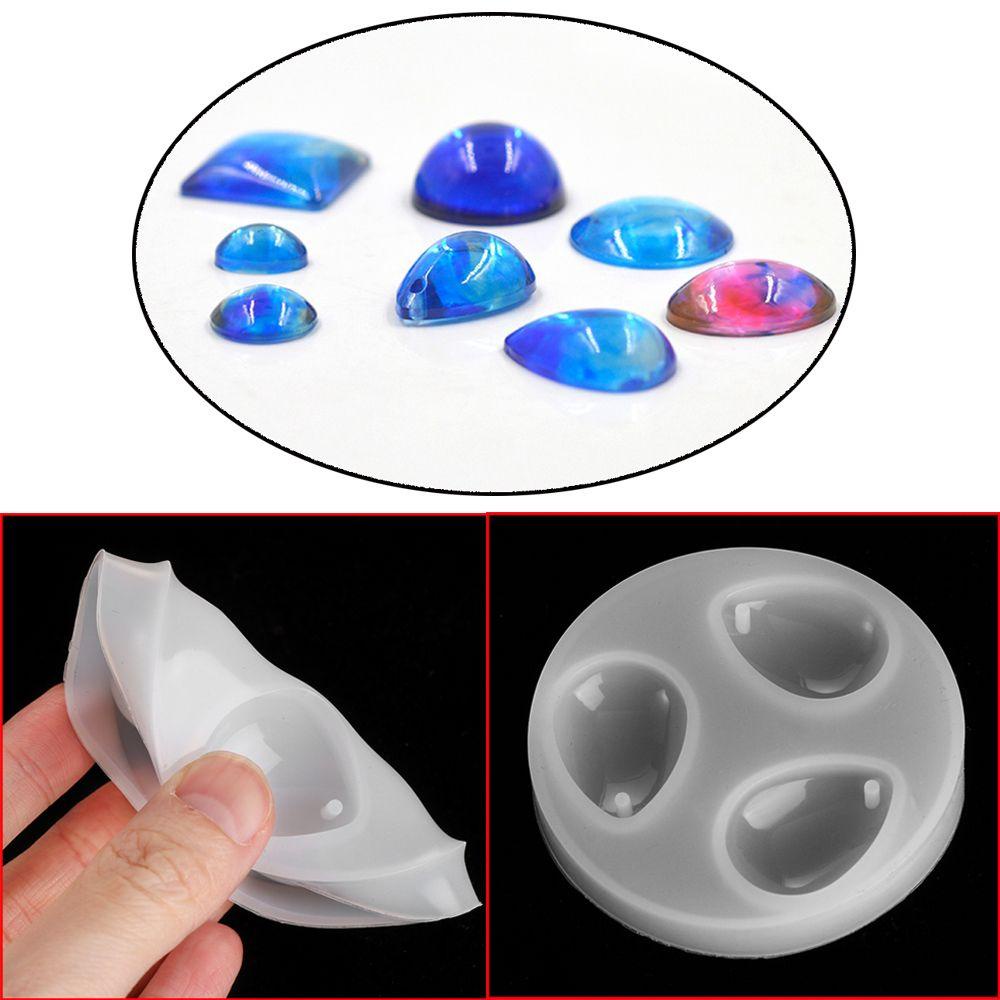 Solighter Cetakan Resin Kerajinan Membuat Perhiasan Alat Permata Water Drop Shaped