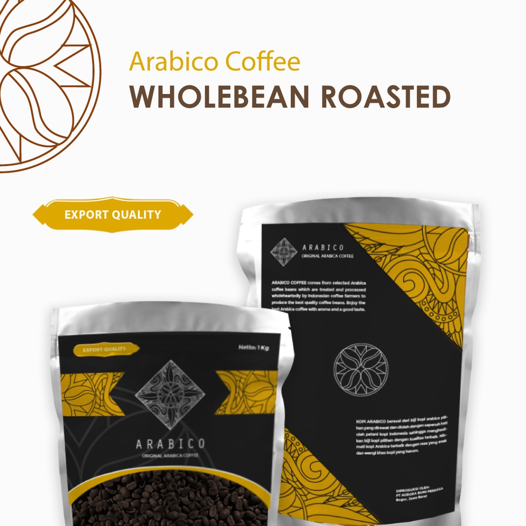 

Biji Kopi Arabika Kerinci Roasting 1kg Wholebean Roasted