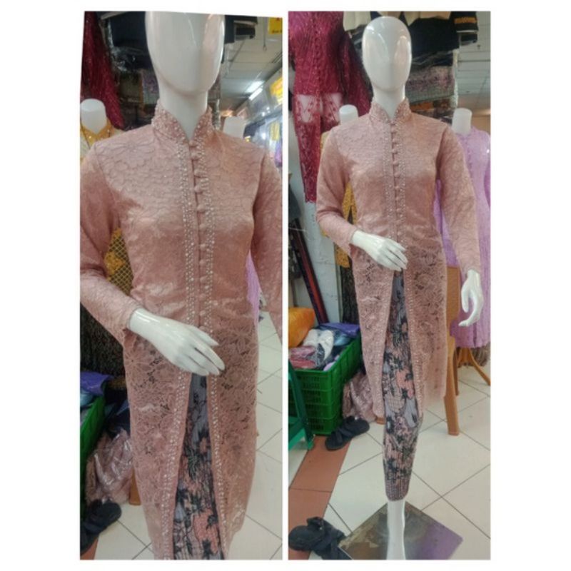 READY KEBAYA IBU BESAN BROKAT MIX PAYET KEBAYA IBU BESAN SETELLAN KEBAYA PAYET KEBAYA PESTA KEBAYA L