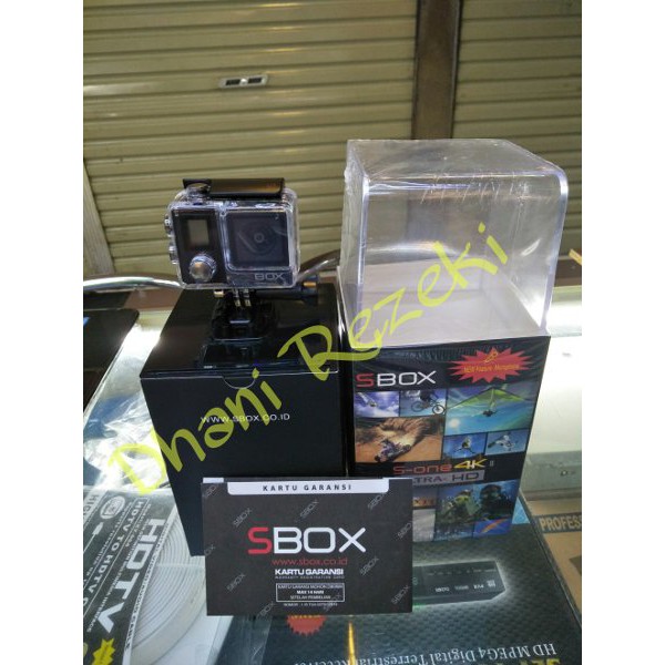 Termurah               SBOX S-ONE 4K II 21 MP ULTRA HD WIFI ACTION CAM DUA LAYAR ACTION CAMERA 21