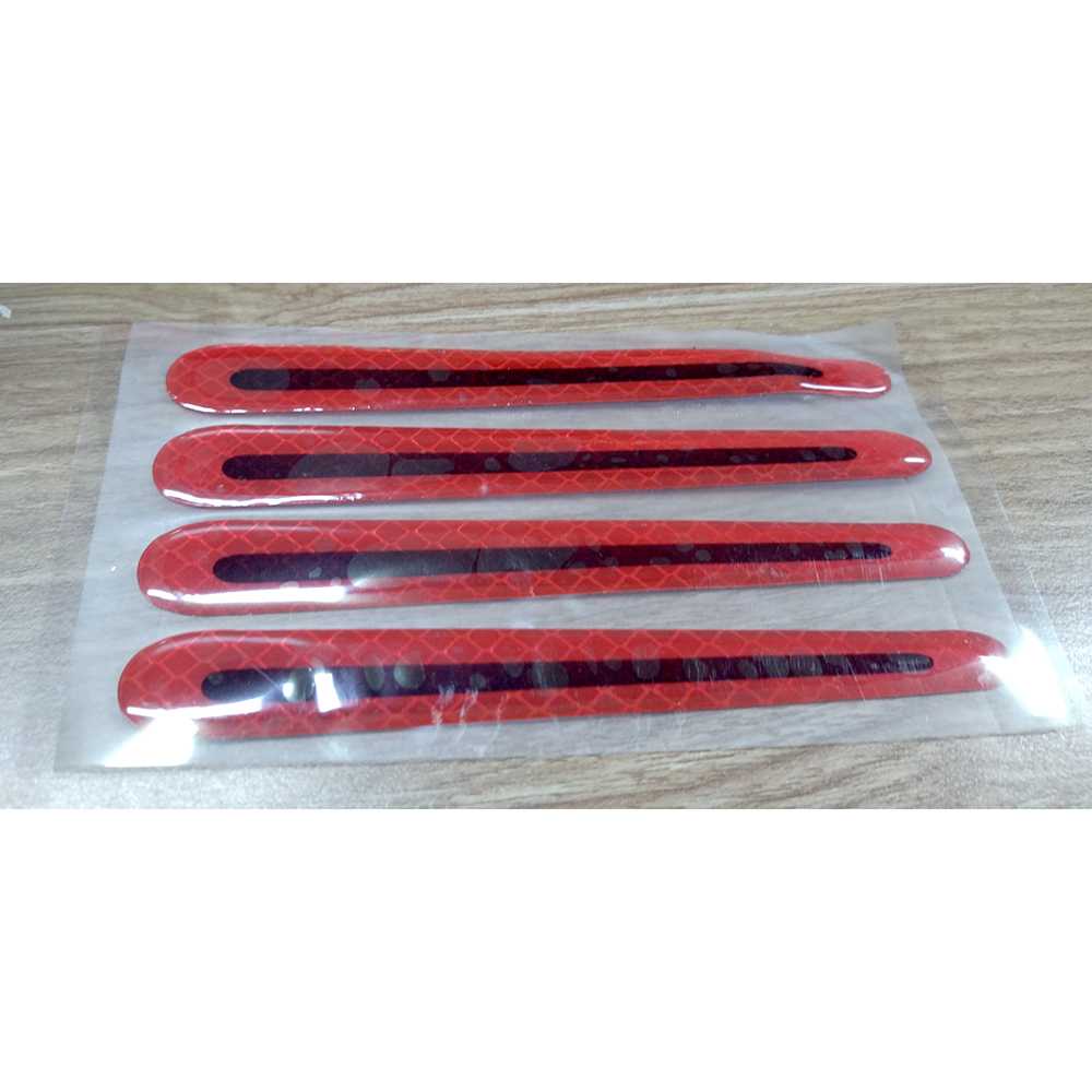 (100% BARANG ORI) Seametal Reflective Sticker Gagang Pintu Mobil 4 PCS - 1184