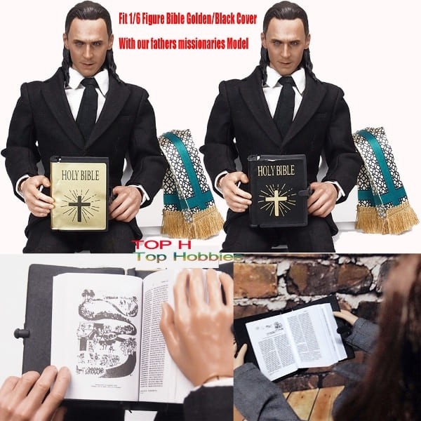 Miniatur Alkitab Holy Bible Skala 1:6 Figure 12 inch.