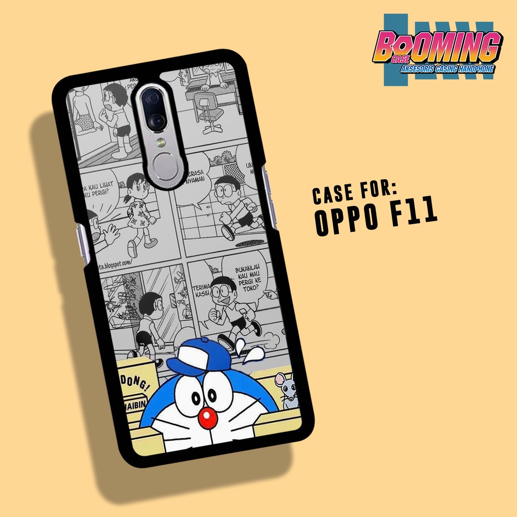Case Oppo F11 Hardcase 2D Glossy Casing Hp Motif DORAEMON