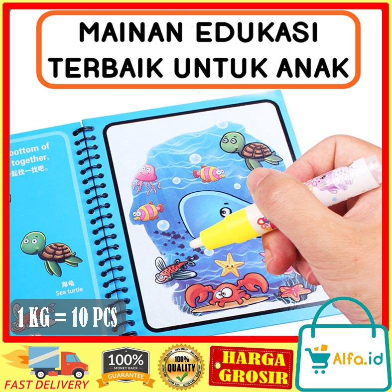 

ALFA.ID - MAGIC WATER COLORING BOOK / BUKU GAMBAR / BUKU MEWARNAI / BUKU WARNA / MAINAN ANAK