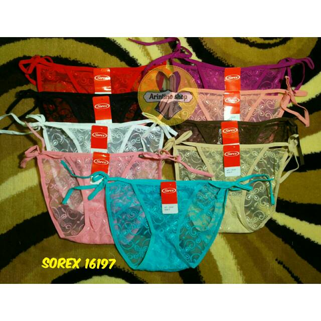 Cd Wanita Sorex 16197 Tali Samping Transparan | Celana Dalam Wanita Sexy |