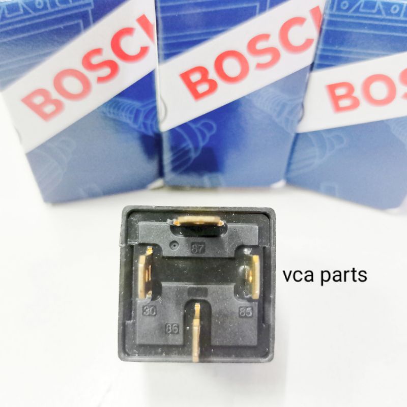 RELAY BOSCH KAKI 4 (4P) 12V 30A ASLI TAIWAN.