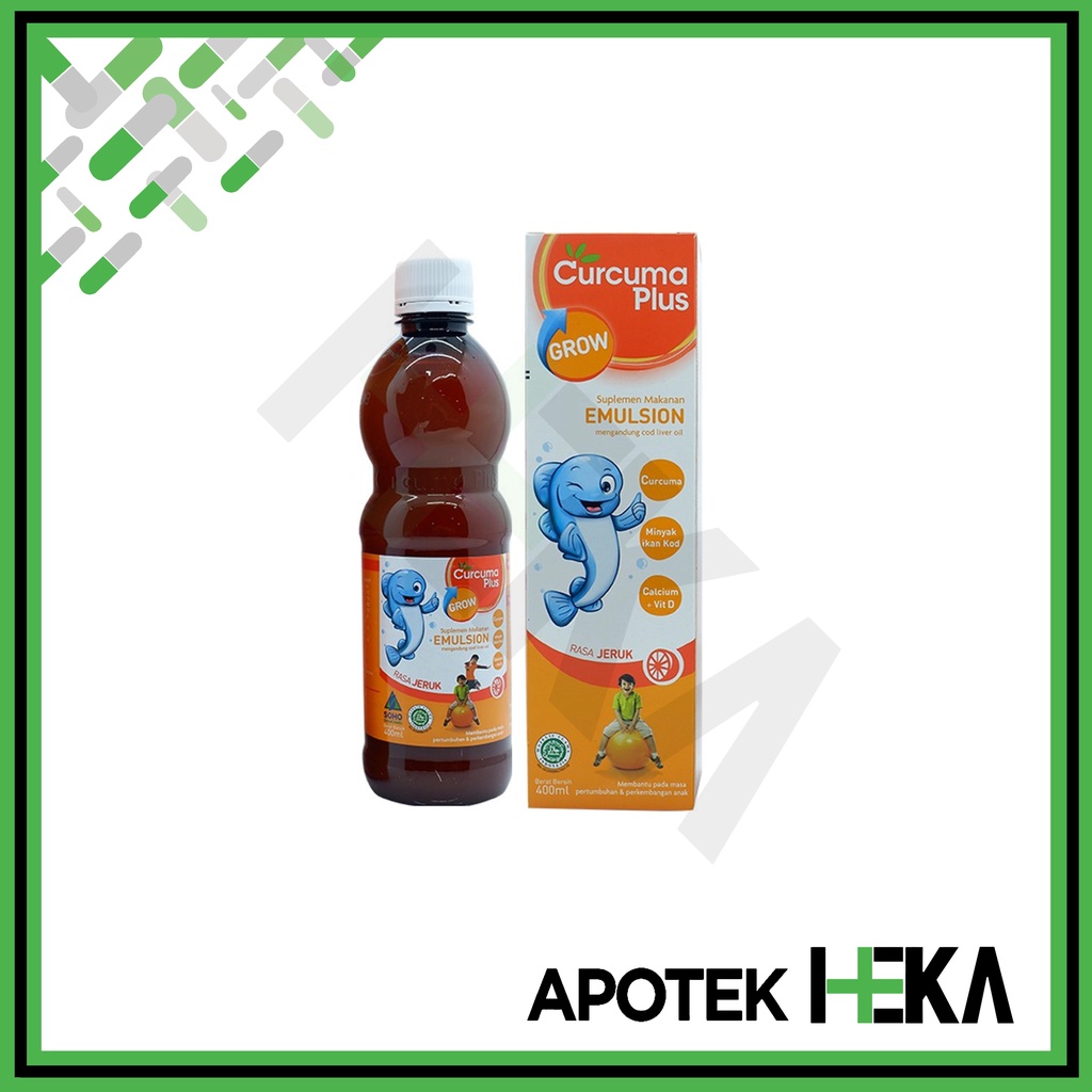 Curcuma Plus Grow Emulsion Orange 400 ml - Sirup Pertumbuhan Anak (SEMARANG)