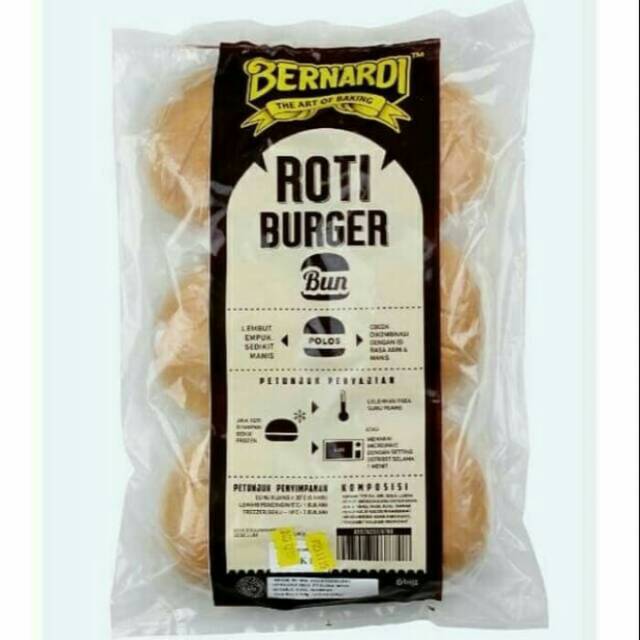 

roti burger bernardi polos isi 6