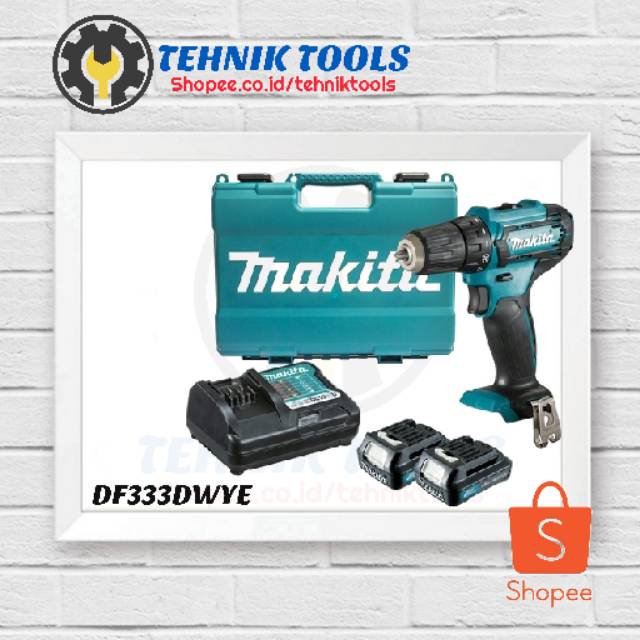 Cordless Drill Makita DF Mesin Bor Baterai Makita Mesin Bor Makita DF333DWYE Cordless Drill Makita
