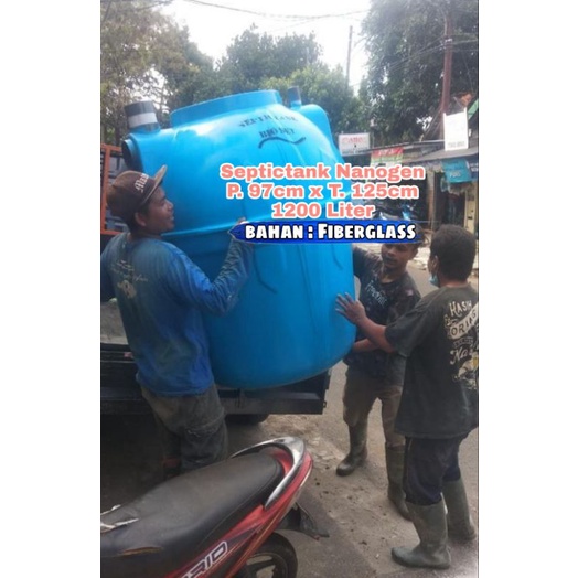 Bio Septic Tank 1200 Liter, Septic Tank Bioset Nanogen,Septic Tank Biofil, Biofilter, Biotech Fiberg