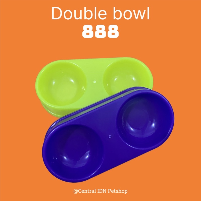 TEMPAT MAKAN KUCING ANJING DOUBLE BOWL 888