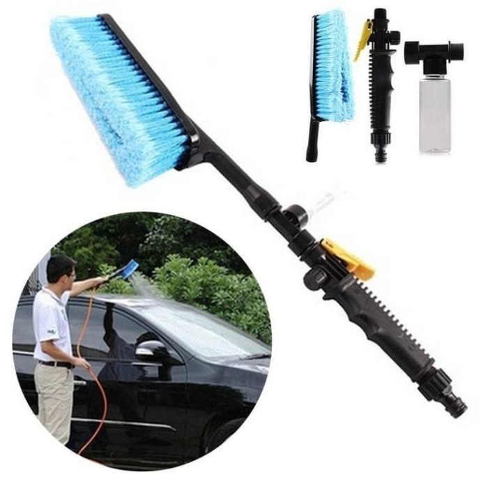 Sikat Cuci Mobil Semprot Air / New Car Wash Brush with refill soap