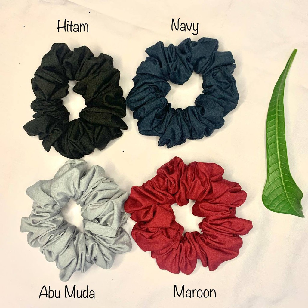 Scrunchie Ikat Rambut Cepol Hijab Kunciran Gelang Kain Katun