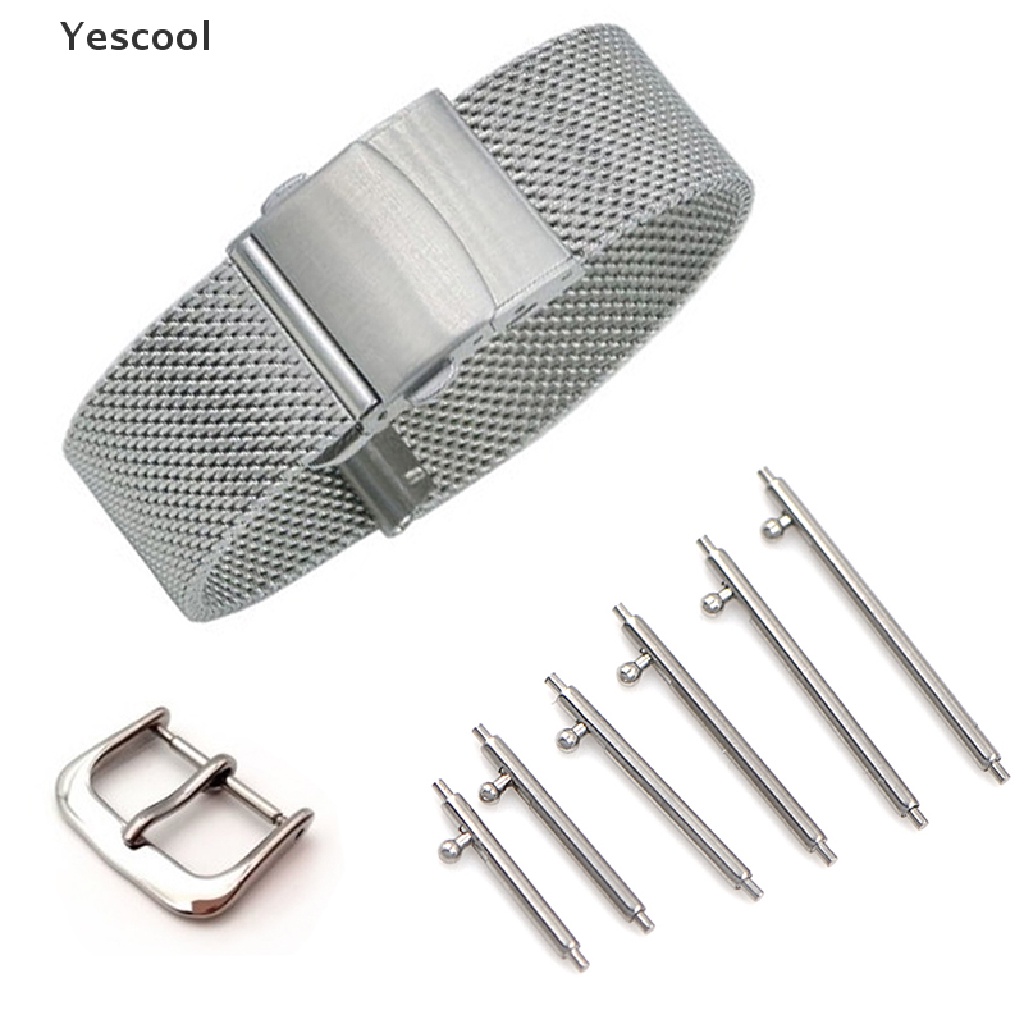 Yescool 10Pcs pin bar stainless steel quick release 12-22mm Untuk strap Jam Tangan