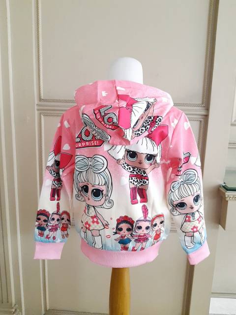 18086 LOL STAR OUTER RAINBOW / JACKET HOODIE LOL SURPRISE ANAK LUCU MURAH IMPORT KOREA / JAKET CEWEK