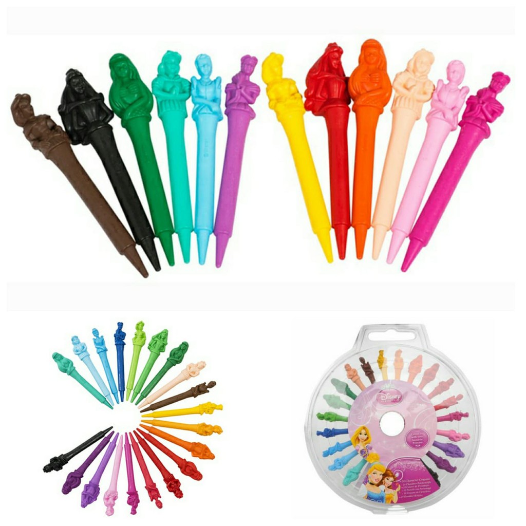 

20 character crayons / crayon / krayon / oil pastel karakter disney 20 warna