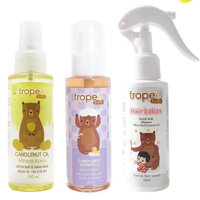 TROPEE BEBE MURAH SHAMPOO / MINYAK KEMIRI / HAIR LOTION / TELON LOTION / BYE BYE BUG / CALMING RUB BABY