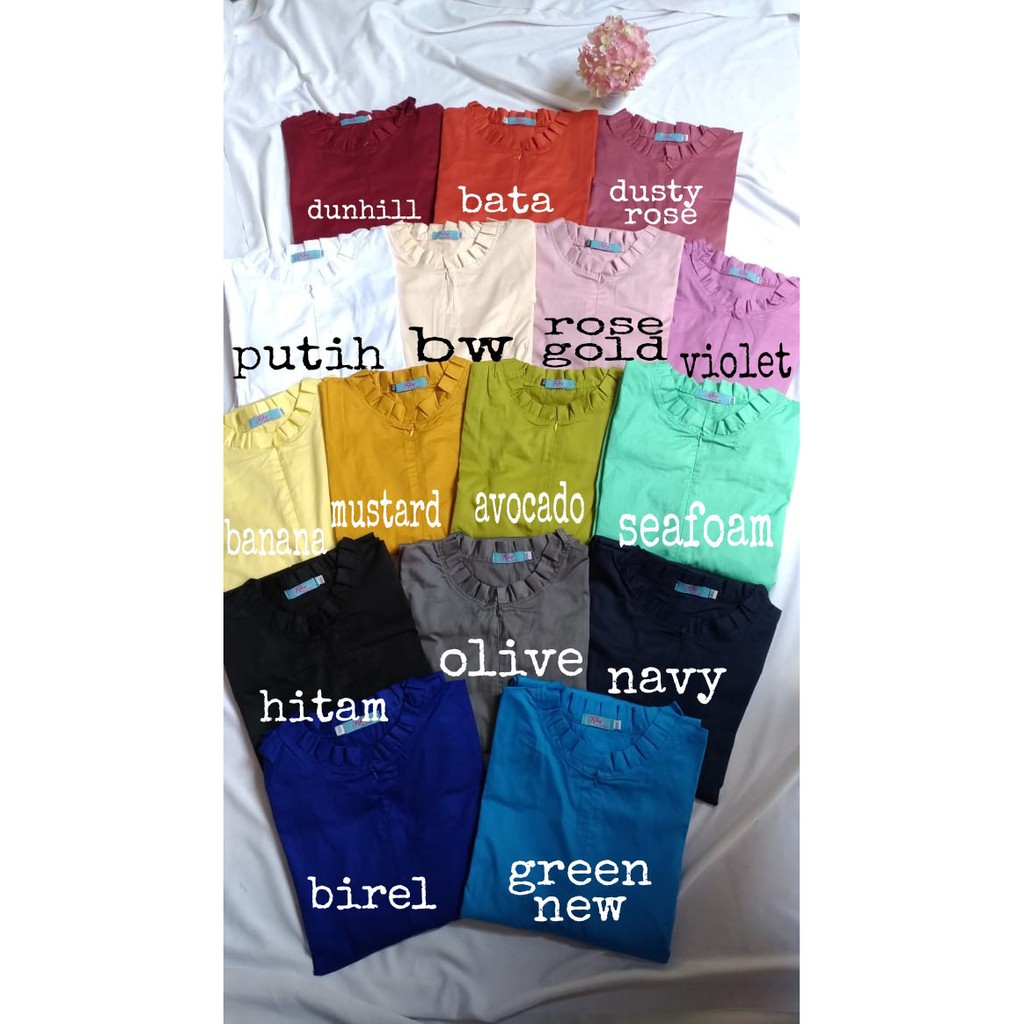 Gamis Katun Jepang Ori  Motif POLOS Size XL XXXL 4L Jumbo