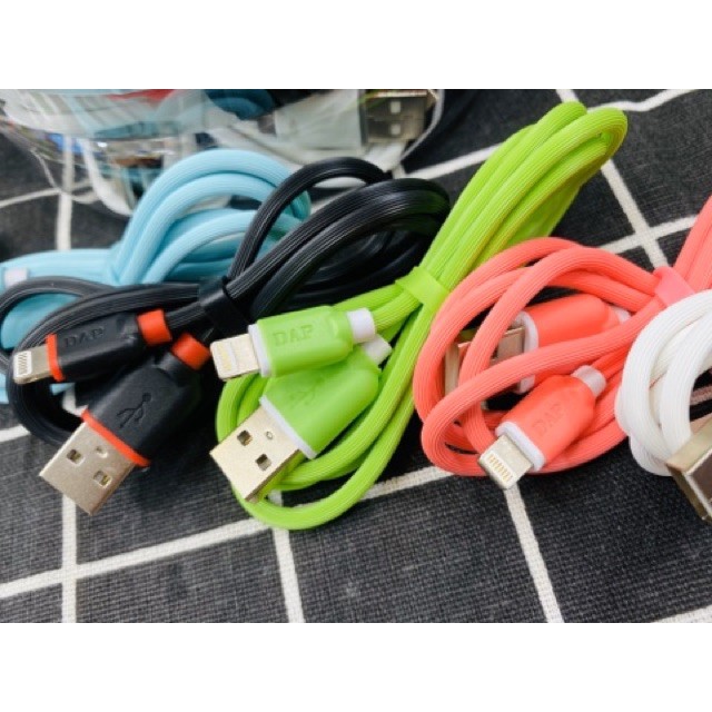 Kabel Charger iPhone 5 DAP DYL100 2.4A Data Cable Lightning DYL-100