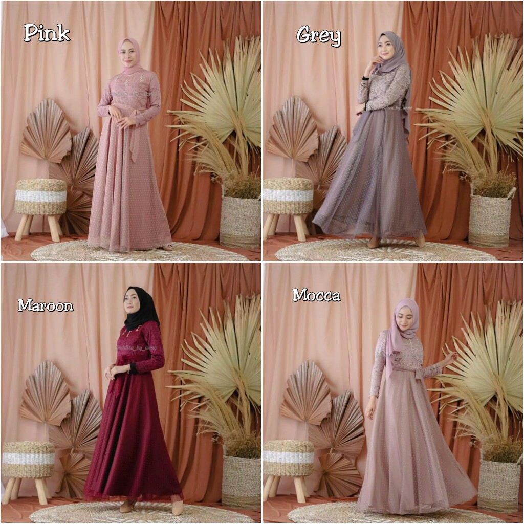 DISKON MELIZA DRESS - FLOTTILICIOUS / DRESS MUSLIM / GAMIS MUSLIM / GAMIS MURAH / GROSIR BAJU NLINE