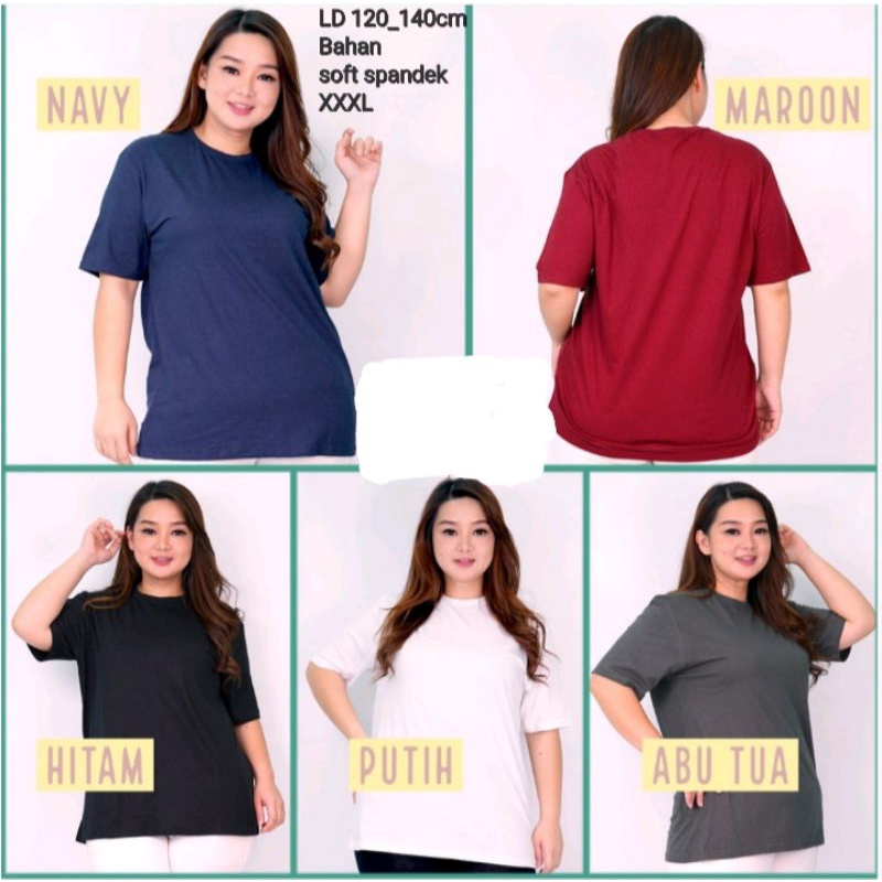 kaos polos jumbo