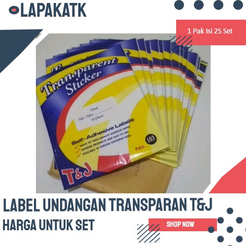 

TOM JERRY LABEL TRANSPARANT UNDANGAN +++LT1