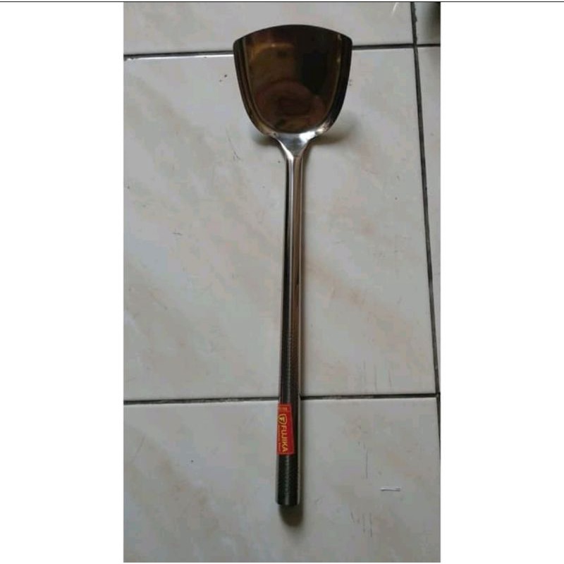 Sendok Goreng Fujika 42cm Stainless Steel. Sodet Ciamsi Stainless